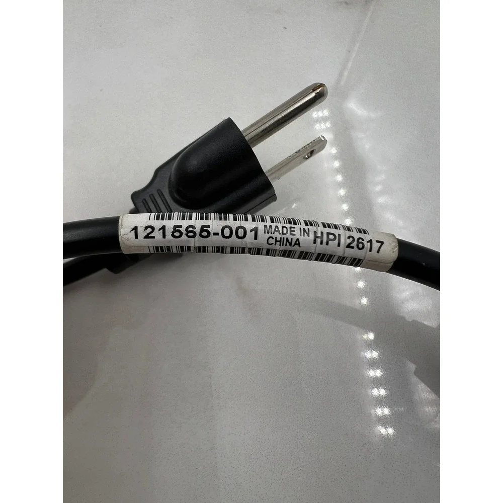 HP 121565-001 AC Power Cord Cable 3-Prong 10A 125V Black 6ft C13 Connector